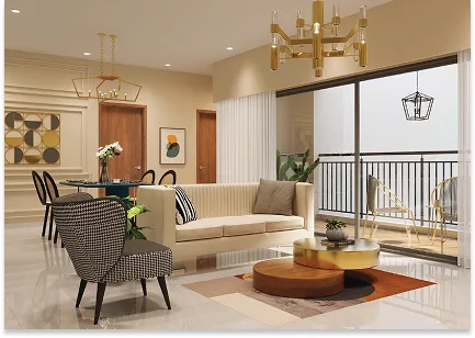 650-1100 sqft onwards Fully Furnished Apartments